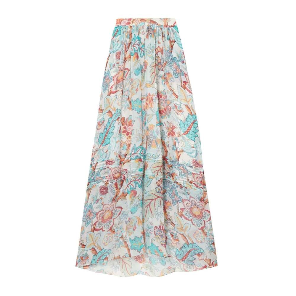 Etro - Pleated Floral Print Maxi Skirt - IT 38